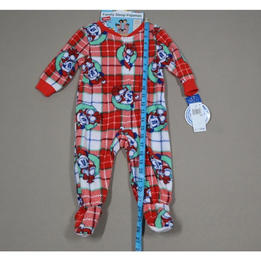Briefly Stated Infant Mickey Mouse  Christmas Onesie - Size‎ 12M